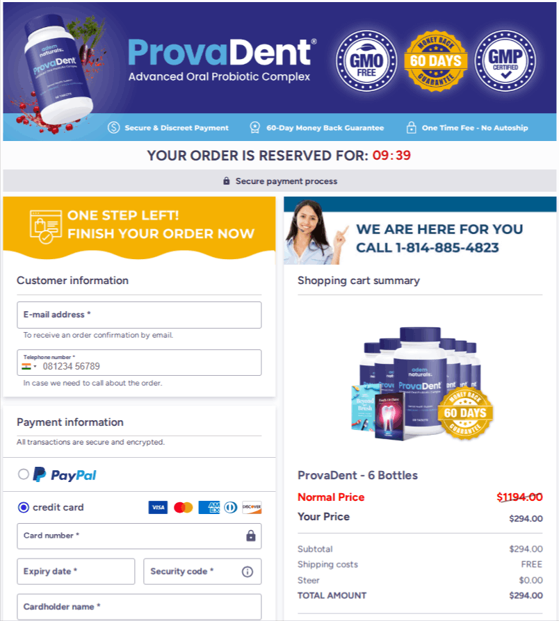 ProvaDent Checkout